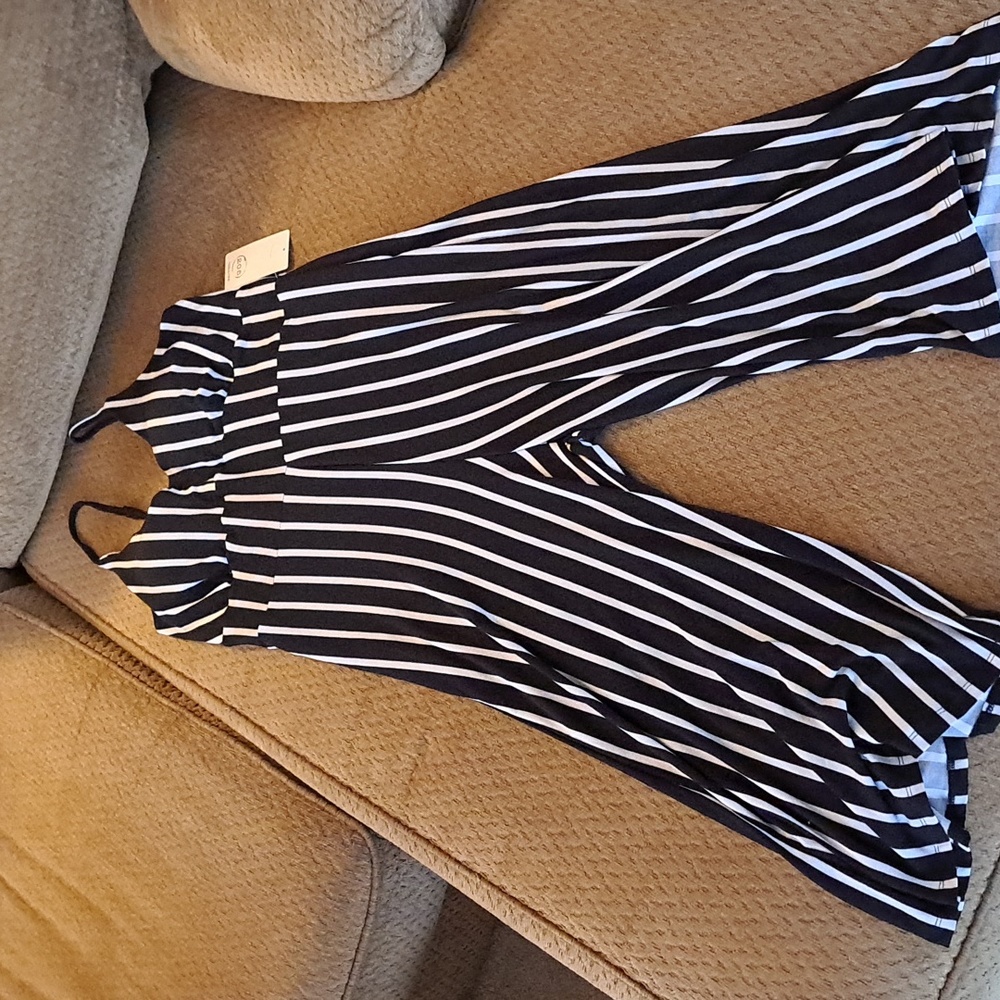 205 Collins Black & White Jumpsuit